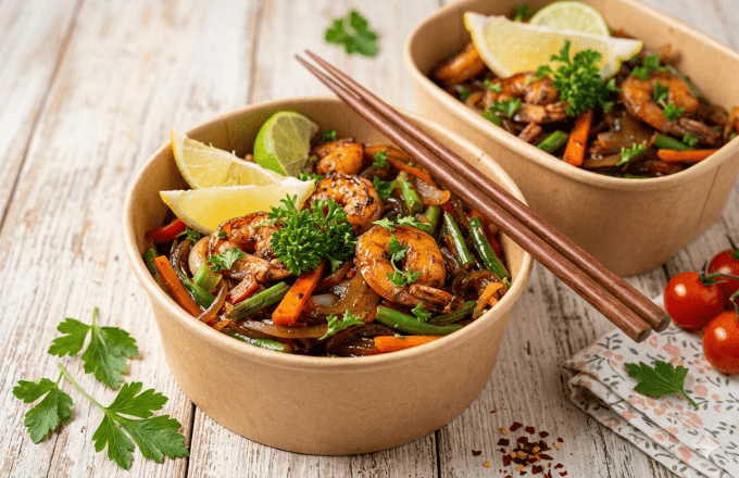 BAMI POULET OU CREVETTE OU VEGETARIEN