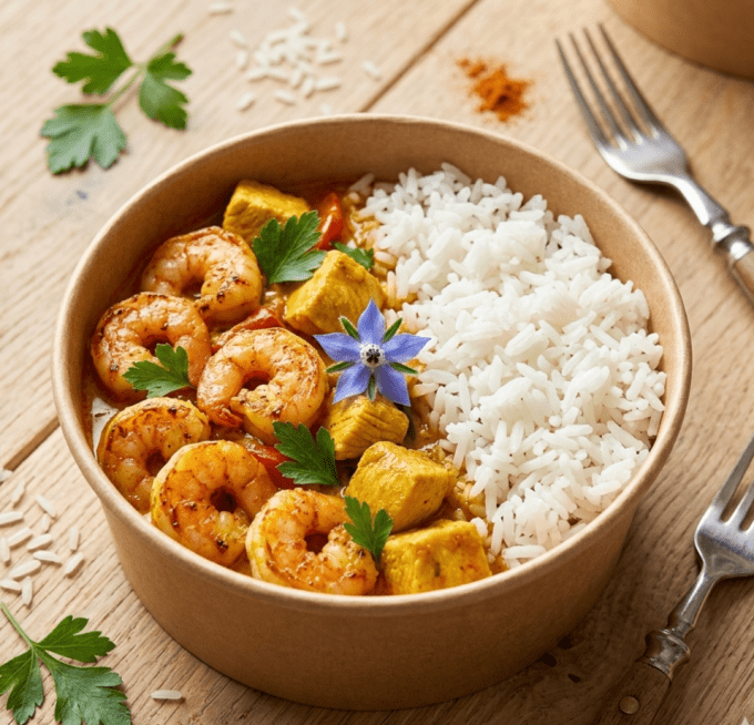 BLANQUETTE DE POULET OU CREVETTE