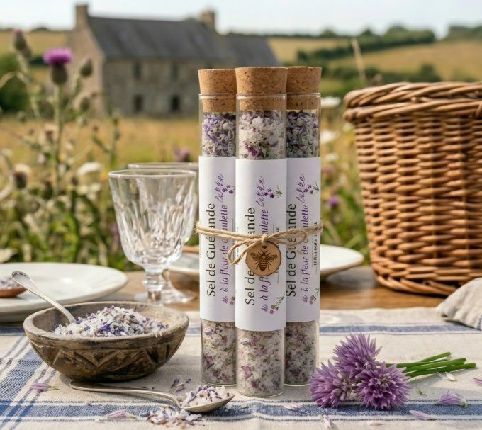 Sel de Guérande aux fleurs de ciboulette