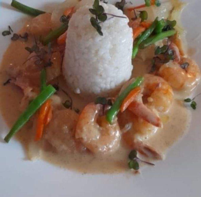 CREVETTES SAUCE VANILLE