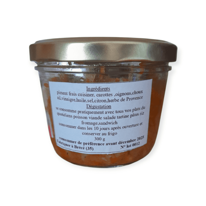 achards légumes et piments 
