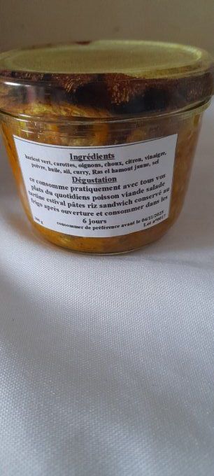 achard légumes curry 